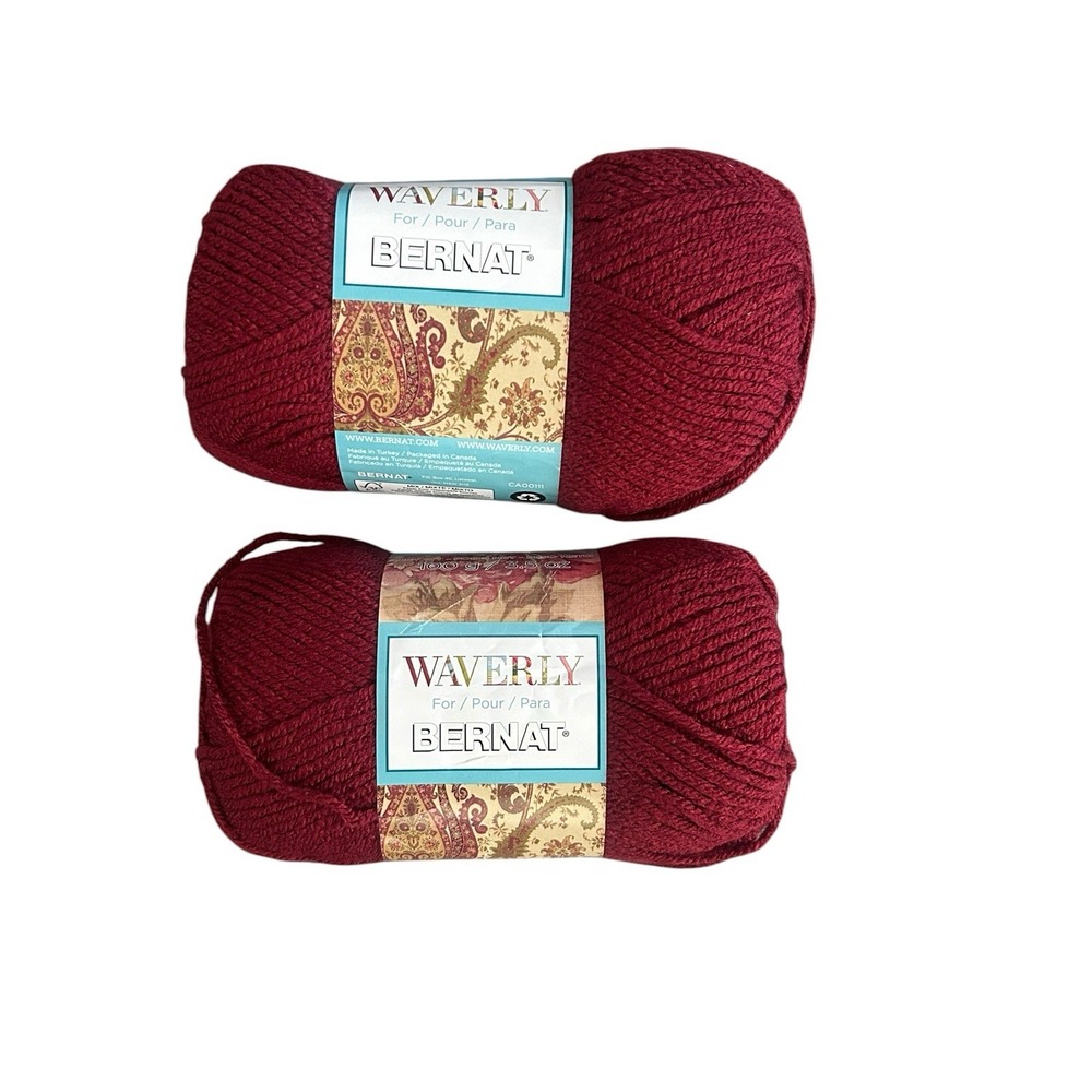 Bernat Waverly Acrylic Yarn 55435 Incense 100g 3.5oz Lot of 2‎ Discontinued
